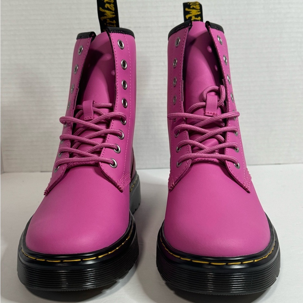 Dr. Martens Zavala PINK Combat Boots LA004     7 Men    9 Ladies